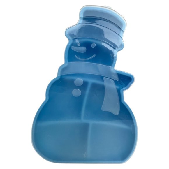 🌸4/$50🌸 Large Plastic Snowman Shaped Storage Box with Lid - Picture 1 of 10